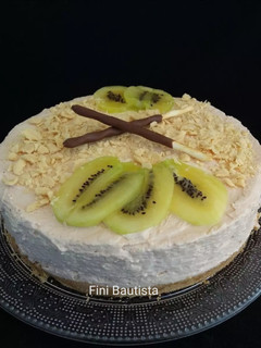 Una foto de Tarta mousse de kiwi