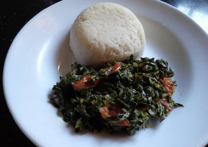 Sukuma wiki& Ugali#localfoodcontest_Kisumu