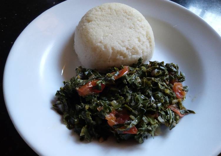 Sukuma wiki& Ugali#localfoodcontest_Kisumu