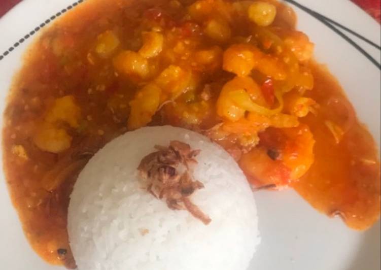 Bahan-bahan Udang saos Padang yang lezat dan Mudah Dibuat