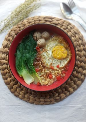 Foto resep Mie Instant Kuah Susu