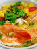 ซุปไข่เบากุ้งสดเต็มยศ