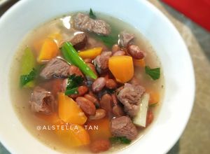 Foto resep Sup Brenebon / Sop kacang Merah Daging Sapi