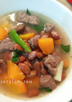 Foto resep Sup Brenebon / Sop kacang Merah Daging Sapi