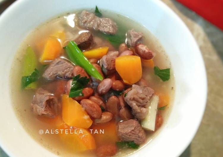 Resep Sup Brenebon / Sop kacang Merah Daging Sapi oleh Alstella Tan