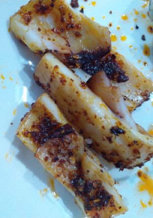 Hình của món Mực nướng sa tế.