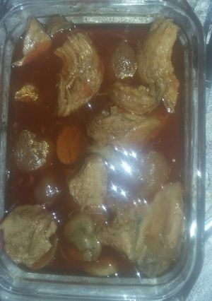 عکسی از دستور خورش مرغ