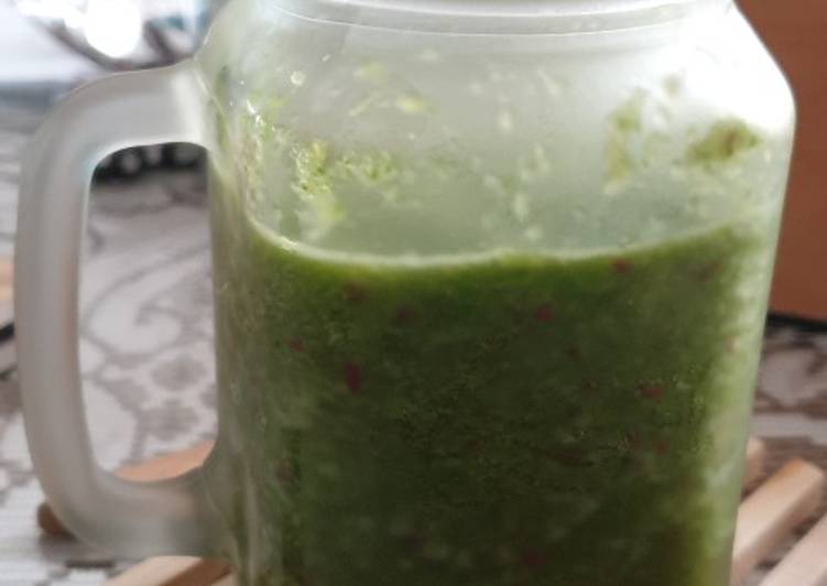 Cara buat Jus Kale Apel Lemon , Menggugah Selera