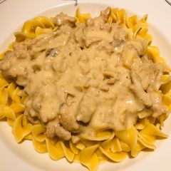 A picture of Ground Turkey 🦃 Stroganoff.