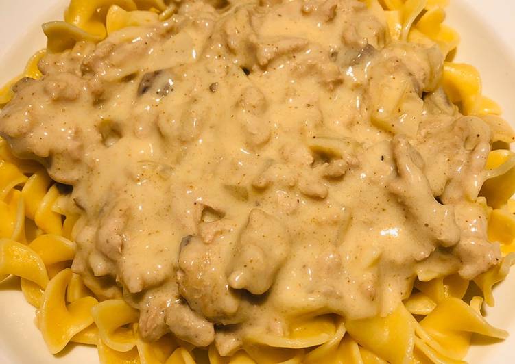 Recipe: Delicious Ground Turkey 🦃 Stroganoff