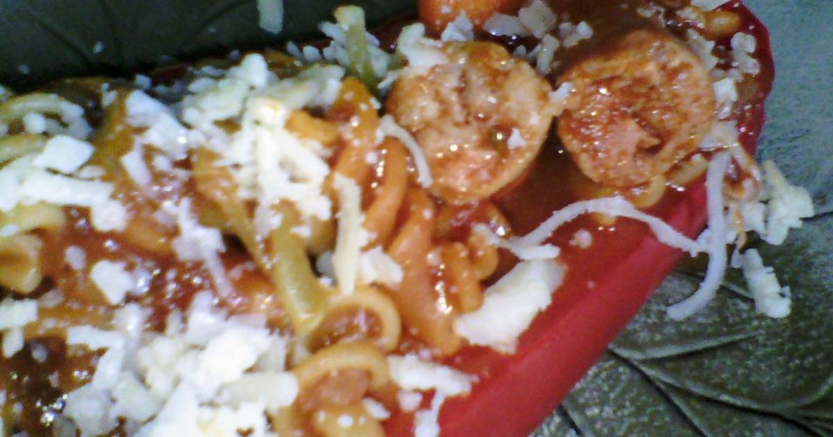 Fideos rellenos - 60 recetas caseras- Cookpad