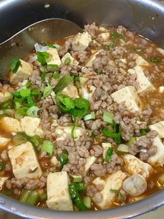 絞肉爆多的麻婆豆腐 的食譜成品照片