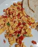 Huevo a la mexicana rapidin, rico y nutritivo