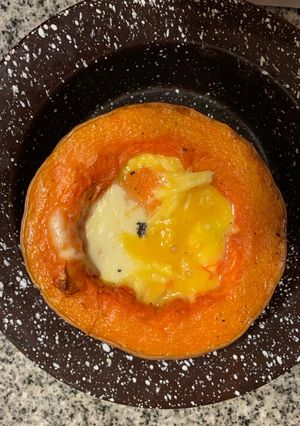 Una foto de Calabaza rellena