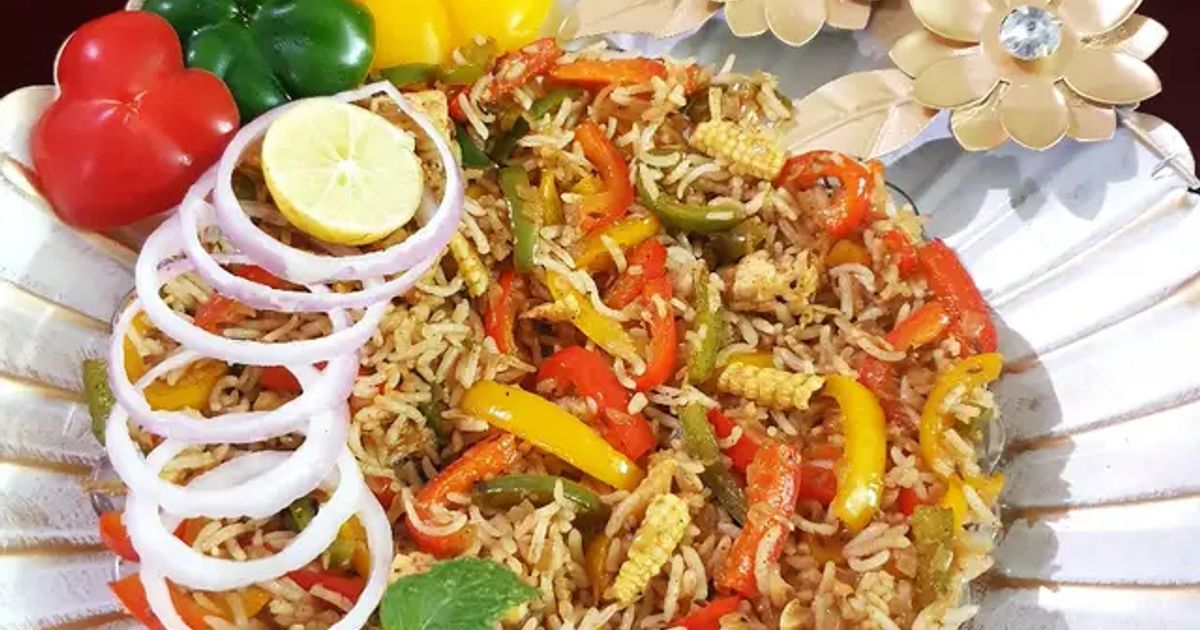 Capsicum Paneer Rice Recipe by Asmita Rupani - Cookpad