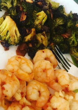 A picture of Butter garlic prawns !.
