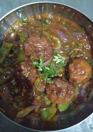 A picture of Bottle Gourd Manchurian.