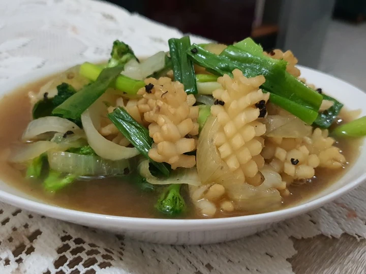 Cara Gampang Membuat Resep Cumi saos tiram yang Sempurna Anti Ribet, Sempurna