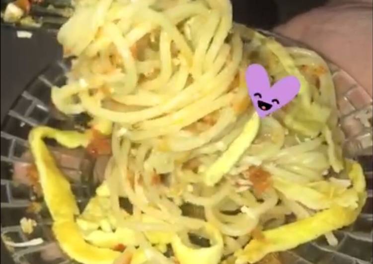Cara Gampang mengolah Spaghetti Sambal Geprek ala phopiet💖, Bisa Manjain Lidah