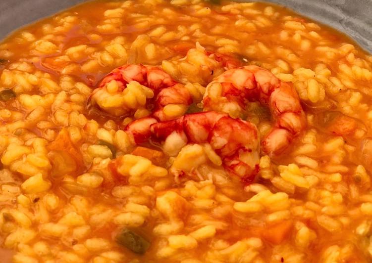 Arroz caldoso de carabineros 😍😍