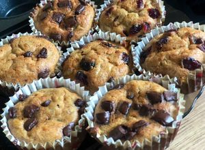 O poză a rețetei Peanut-Banana Muffin.