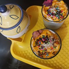 A picture of Mango Cream with Thandai.