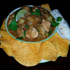 A picture of Mike's New Mexican Pork Stew.