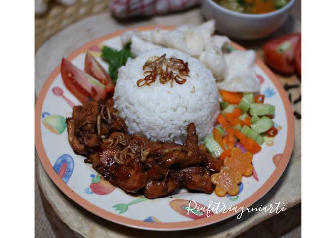 Sop ayam bakar