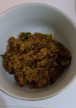 Foto resep Sambal klothok cinta (ikan asin)
