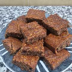 Una foto de Brownie de Banana y Avena
