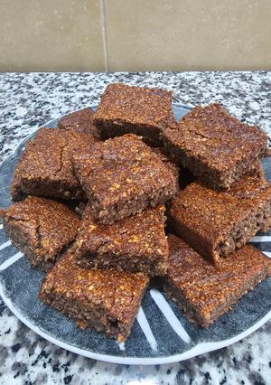 Una foto de Brownie de Banana y Avena