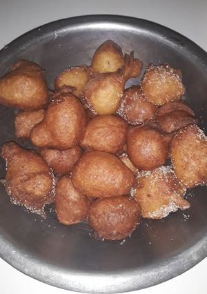 Una foto de Buñuelos con manzana