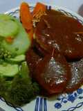 Chayotextle en salsa amaranto al horno