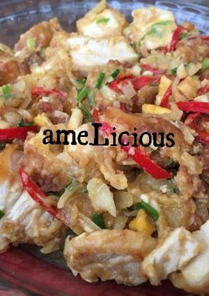 Foto resep Ayam Saus Telur Asin #sarapan1