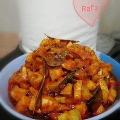A picture of Instant mango pickle.