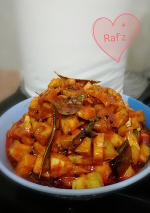 A picture of Instant mango pickle.