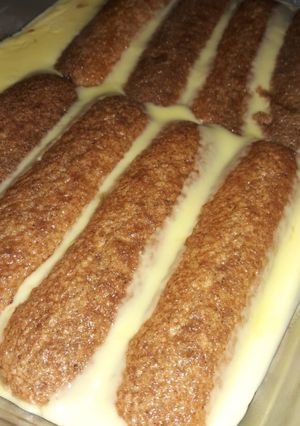 Una foto de Postre de vainillas