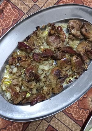 صورة لوصفة كبدة دجاج على طريقتي