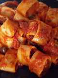 Calamarata di farro alla puttanesca