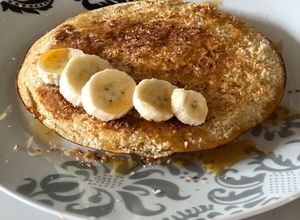 Foto de Panqueca de banana com coco ralado