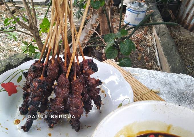 Standar Resep memasak Sate Sapi Bumbu Ketumbar untuk Hari Raya dijamin istimewa