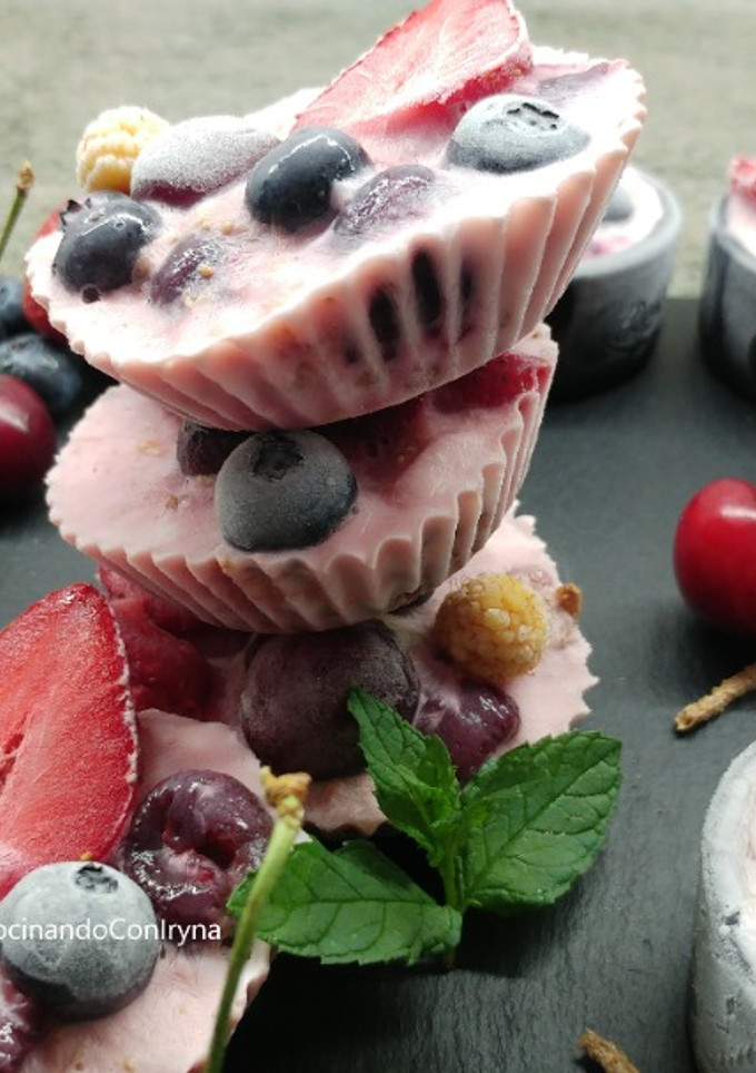 Una foto de Delicioso yogur helado