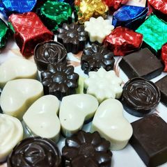 A picture of Homemade chocolates.