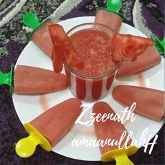 A picture of Watermelon Popsicles.
