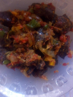 A picture of Peppered meat.