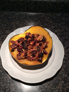 A picture of Nutty Stuffed Acorn Squash.
