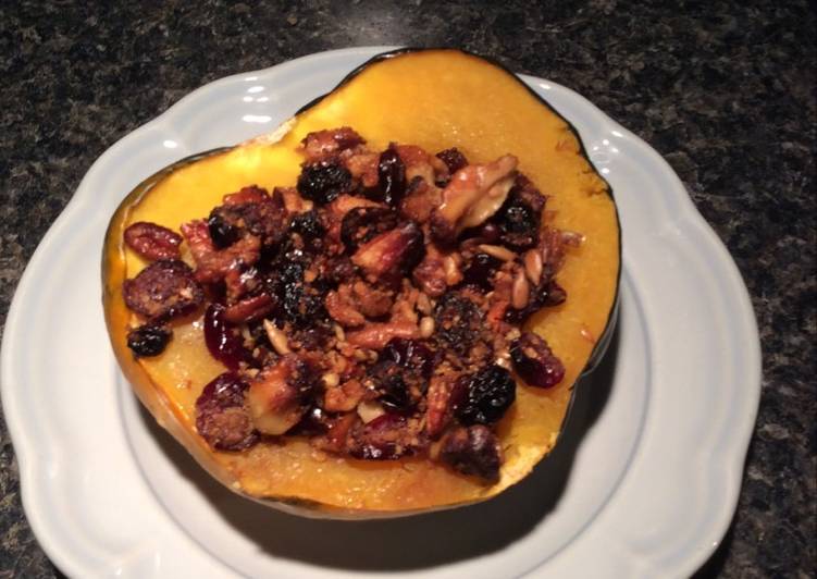 How to Make Super Quick Homemade Nutty Stuffed Acorn Squash