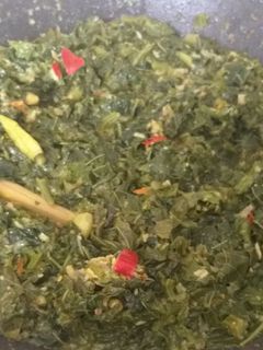Foto resep Daun singkong kuah santan