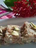 Kachche Nariyal ki homemade barfi