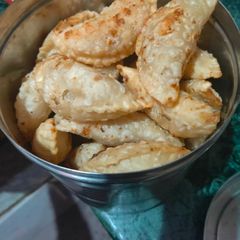 A picture of Gujiya Making.